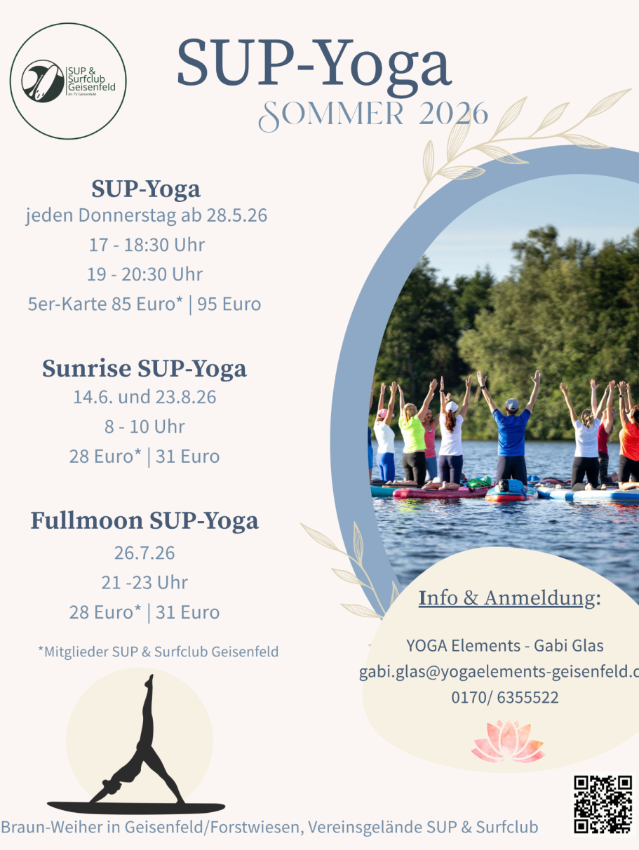 YOGA, SUP-Yoga, SUP Yoga, Ayurveda in Geisenfeld
