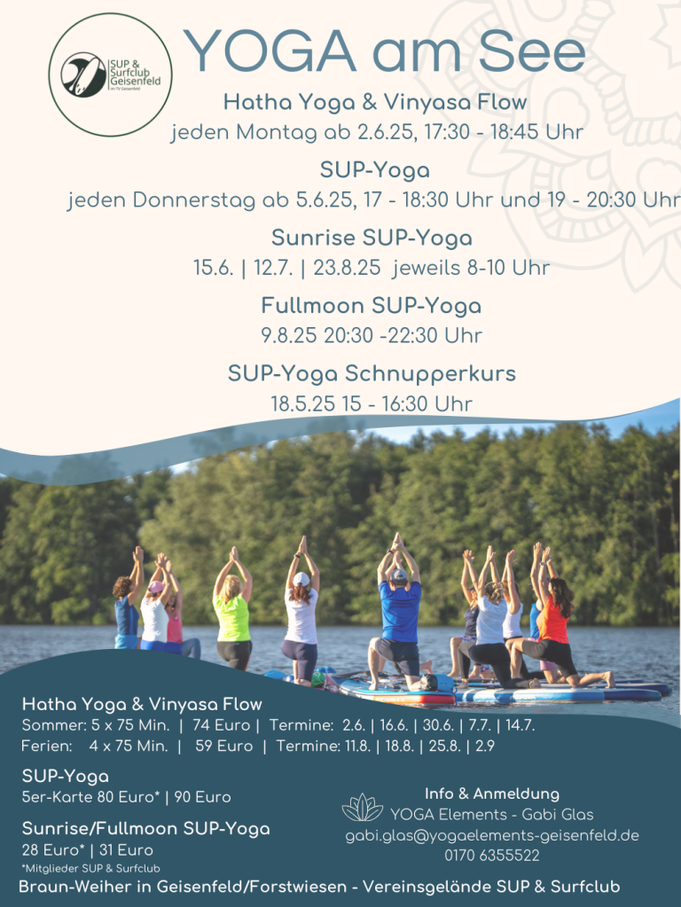 YOGA, SUP-Yoga, SUP Yoga, Ayurveda in Geisenfeld